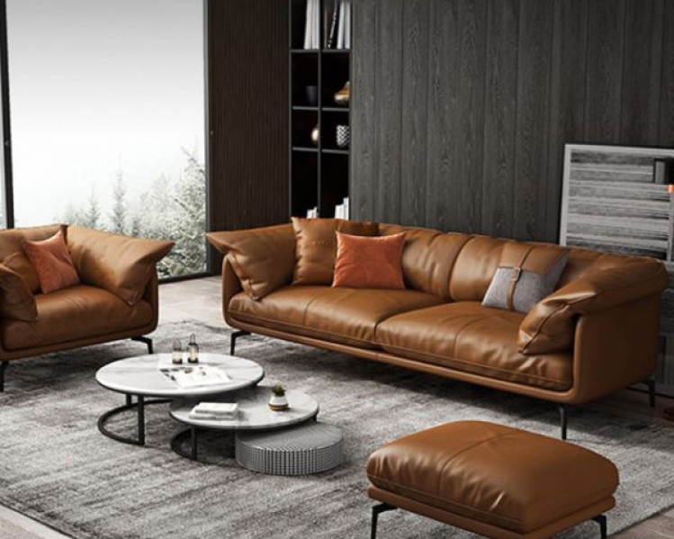 Bộ Sofa Băng Da Bò Nguyên Tấm NP 404