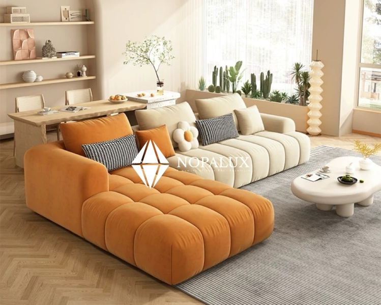 SOFA GÓC VẢI ĐÁM MÂY NP 165