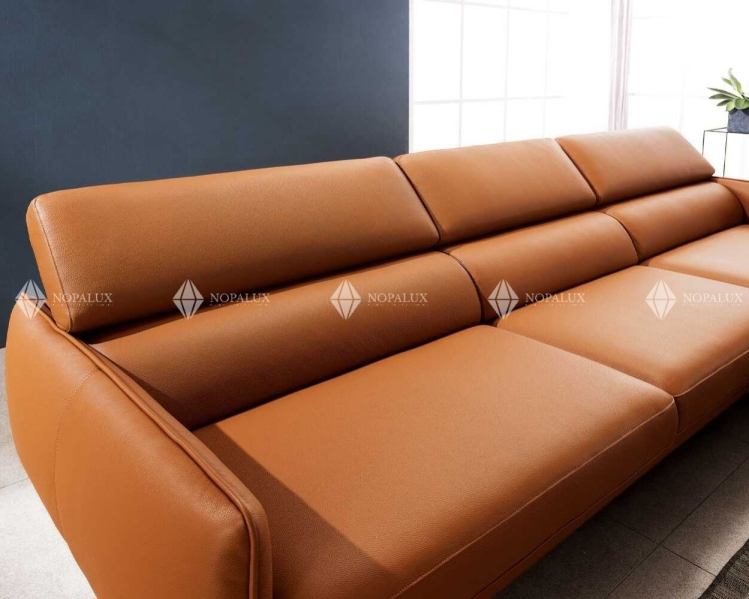 Sofa góc da 3 chỗ tựa gật gù NOPA 101G