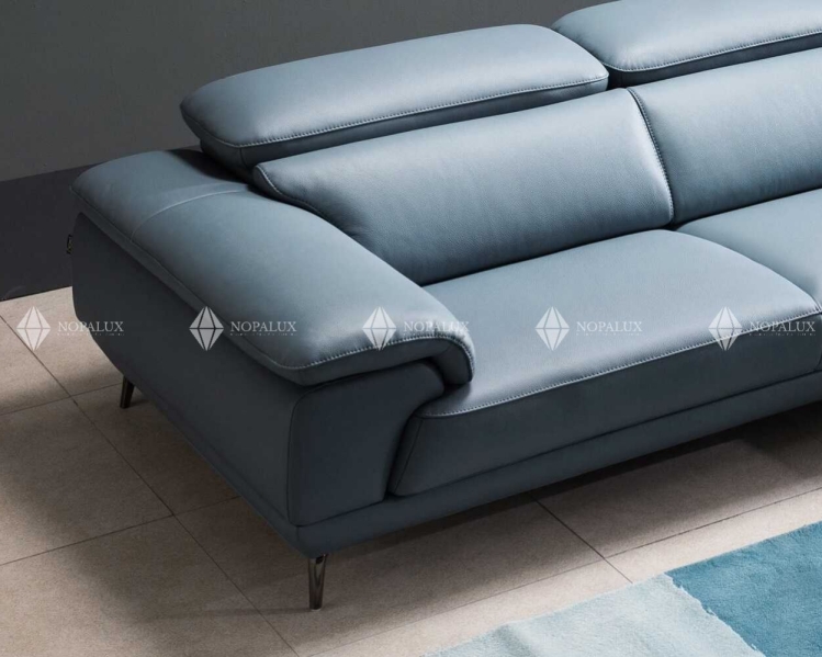 Sofa góc da 3 chỗ tựa gật gù NOPA 102G