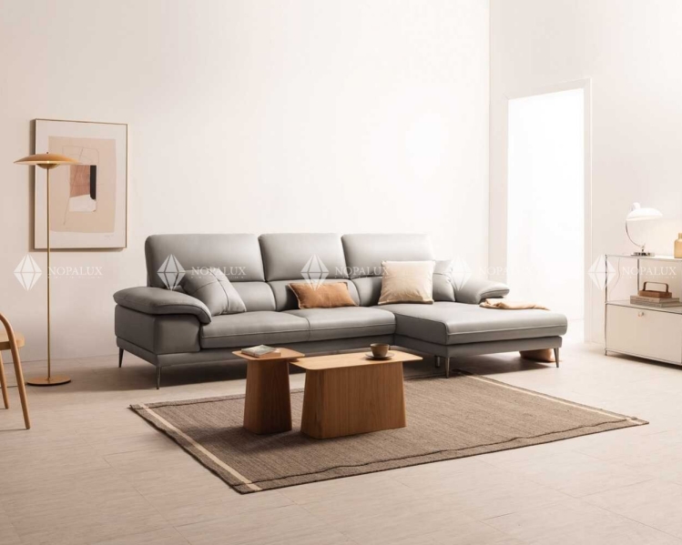Sofa góc da 3 chỗ tựa liền NOPA 104G
