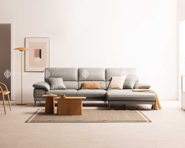 Sofa góc da 3 chỗ tựa liền NOPA 104G